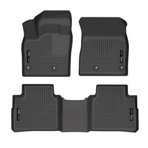 Nissan Rogue Floor Liners - Front + Rear - Husky Liners - WeatherBeater - Black - `21-`22